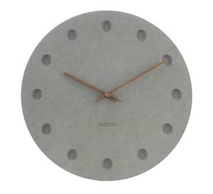 Design Wanduhr THE POROUS Grau - Holzwerkstoff - 29 x 29 x 1 cm