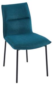 Chaise ETIVAL Lot de 2 Bleu - Textile - 61 x 85 x 51 cm