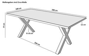 Esstisch LOTTI 280 x 100 cm