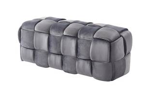 Banc FABERO Gris - Textile - 44 x 45 x 112 cm