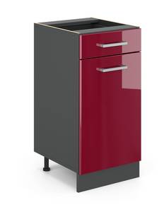 Meuble bas R-Line 40cm Anthracite - Bordeaux brillant