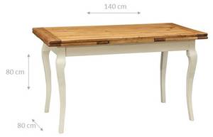 Table Manger RENAISSANCE Marron - Blanc