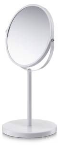 Kosmetikspiegel, 3xVergrößerung, ø15 Weiß - Metall - 15 x 35 x 15 cm