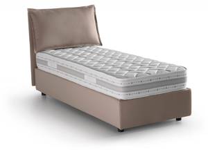 Einzelbett Evelyn Taupe