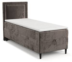 Boxspringbett Alma Braun - Breite: 90 cm - H3