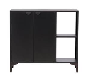 Sideboard Piring 1 Schwarz - Hochglanz Schwarz - 110 x 100 x 42 cm