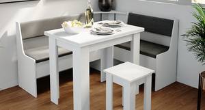 Banc Roman 77cm te Anthracite - Blanc - 76 x 80 x 41 cm