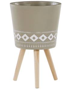 Outdoor Blumentopf ARTA Beige - Braun - Grau - Weiß - Metall - 41 x 63 x 41 cm