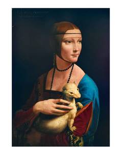 Puzzle Dame mit dem Hermelin 1489 Papier - 23 x 4 x 33 cm