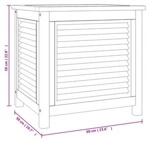 Boîte de rangement de jardin 3028499 60 x 58 cm