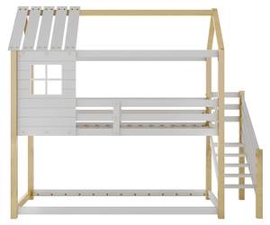 Etagenbett Kian Holz - Weiß