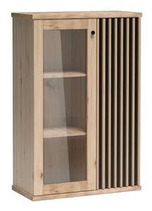 Glasvitrine CALLINI Braun - Holzwerkstoff - 87 x 132 x 41 cm