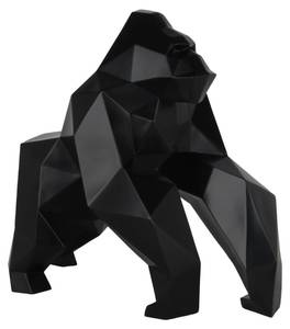 Sculpture moderne Humanity's Friend Noir - Pierre artificielle - Matière plastique - 49 x 44 x 24 cm