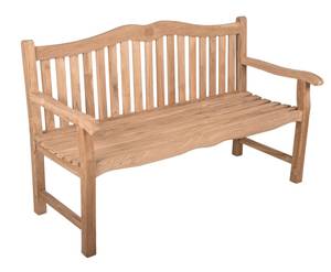 Gartenbank Romang 1 Braun - Massivholz - Holzart/Dekor - 150 x 92 x 63 cm