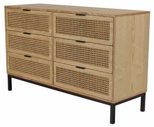 Kommode MARCEAU Braun - Holz teilmassiv - 40 x 75 x 120 cm