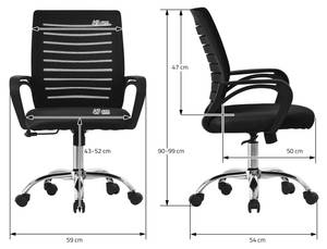 Bürostuhl mit Armlehnen Schwarz