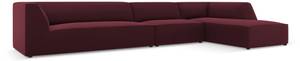 modulares Ecksofa RUBY 5 Sitzplätze Bordeaux