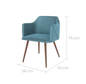 Chaise Daisy (Lot de 2) Bleu