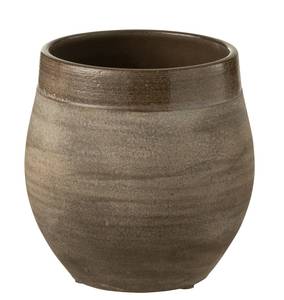 Blumentopf Gio Braun - Keramik - Ton - 19 x 19 x 19 cm