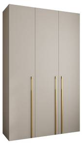 Drehtürenschrank Como 3 Beige - Gold - 150 x 50 cm