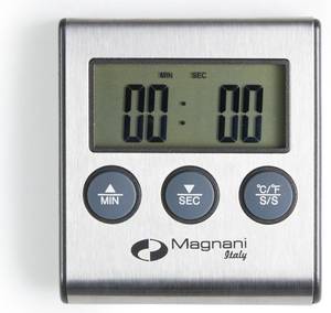 Digitales Fleischthermometer mit Timer Silber - Metall - 7 x 2 x 19 cm