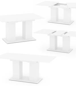 Table de salle à manger Dix 140-180cm Blanc