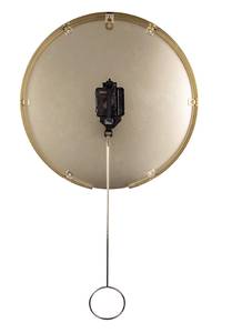 Wanduhr Pendulum Schwarz - Metall - 34 x 62 x 4 cm