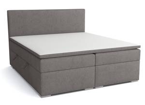 Boxspringbett Doppelbett Ennis Grau - Breite: 200 cm