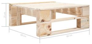 Paletten-Lounge-Set 3016503-2 (4-teilig) Braun - Grün - Holzwerkstoff - Holzart/Dekor - 110 x 55 x 65 cm