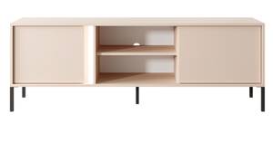 Fernsehtisch DAST 2D LED Beige - Holzwerkstoff - Kunststoff - 154 x 54 x 40 cm