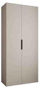 Armoire à portes battantes Como 4 Beige - Noir - 110 x 40 cm