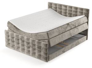 Boxspringbett Blend Beige - Breite: 200 cm