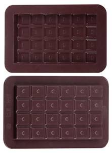 Dr. Oetker Schokoladenform Süße Tafeln Braun - Kunststoff - 21 x 23 x 2 cm