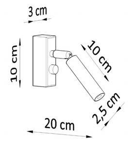 Wandleuchte Eyetech Schwarz