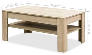 Couchtisch 295306 Braun - Holzwerkstoff - 65 x 48 x 110 cm