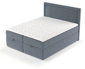 Premium Boxspringbett Pao Blau - Breite: 180 cm