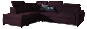 Ecksofa ANTON Stoff Esito Violett - Ecke davorstehend links