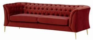 2,5-Sitzer-Sofa Chesterfield Modern Rot