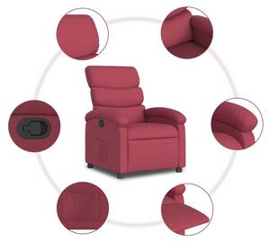 Fauteuil inclinable 3032262-2 Brun rouge