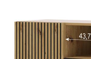 Buffet AURIS SB180 4D Beige - Bois manufacturé - Matière plastique - 180 x 82 x 42 cm