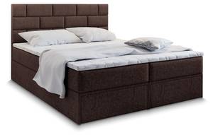 Boxspringbett ARINOS Braun - Breite: 140 cm