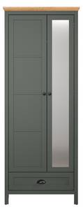 Armoire Stanton Vert - Bois manufacturé - 39 x 198 x 77 cm