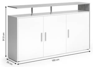 Commode Amato 29353 Imitation béton - Blanc