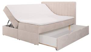 Lit boxspring ARAO Beige - Textile - 166 x 114 x 218 cm