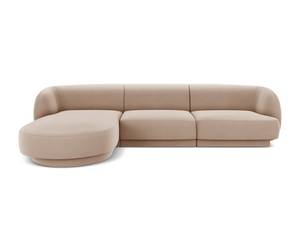 Ecksofa MILEY 4 Sitzplätze Beige