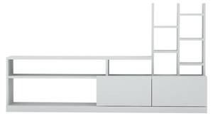 Fernsehschrank Alni Weiß - Holzwerkstoff - 25 x 92 x 165 cm