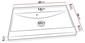 Badmöbel-Set Cadana I, 4-teilig mit LED Graphit