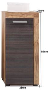 Kommode CancunBoom Braun - Holz teilmassiv - 36 x 81 x 31 cm