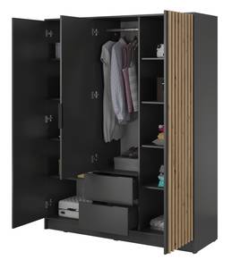 Kleiderschrank NELIA Graphit - Breite: 150 cm