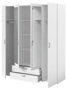 Armoire Pauline Blanc crème - Blanc